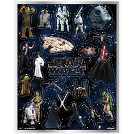 Star wars, stickers, 4 unités