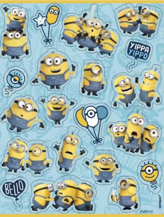 Minions 2, stickers, 4 pcs