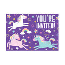 Licorne, cartes d'invitation, 8 pcs
