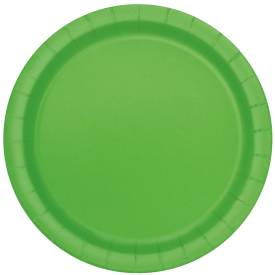 Vert pâle, assiettes repas rond,16 pcs