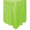 Vert pâle, jupe de table, 29 pouces x 14 pieds