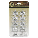Western, badges de sheriff, 8 pcs, 2 1/2"