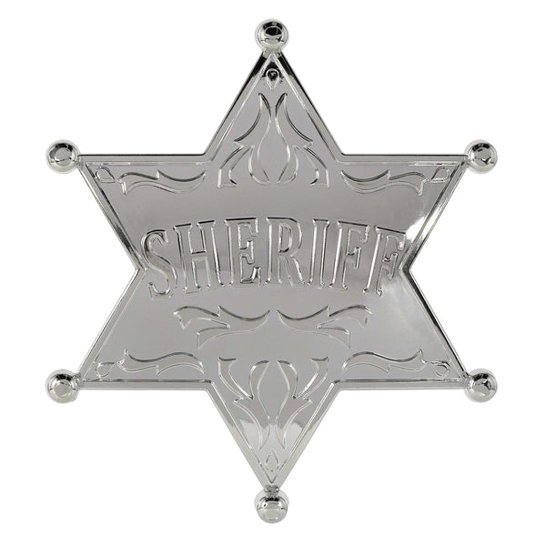 Western, badge de sheriff, 4 1/2" x 4"