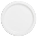 Blanc unis, assiettes repas rond, 16 pcs