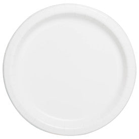 Blanc unis, assiettes repas rond, 16 pcs
