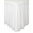 Blanc unis, jupe de table, 84 pouces