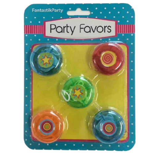 Babioles de fête, yoyo, 5 pcs